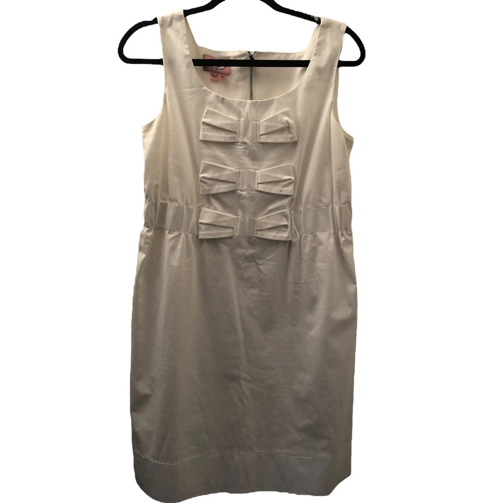 Phoebe Couture White Baby doll dress with bow